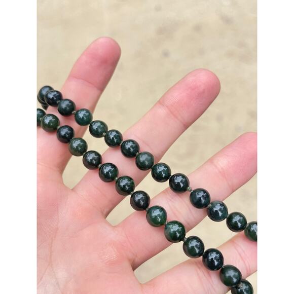 Vintage Jade Bead Strand 18” - Picture 6 of 6